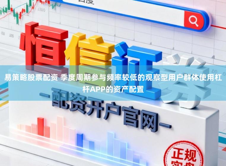易策略股票配资 季度周期参与频率较低的观察型用户群体使用杠杆APP的资产配置