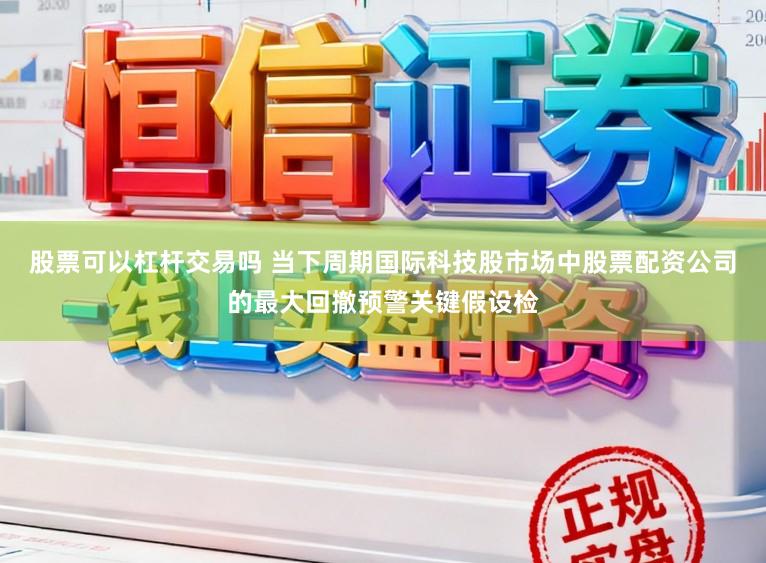 股票可以杠杆交易吗 当下周期国际科技股市场中股票配资公司的最大回撤预警关键假设检