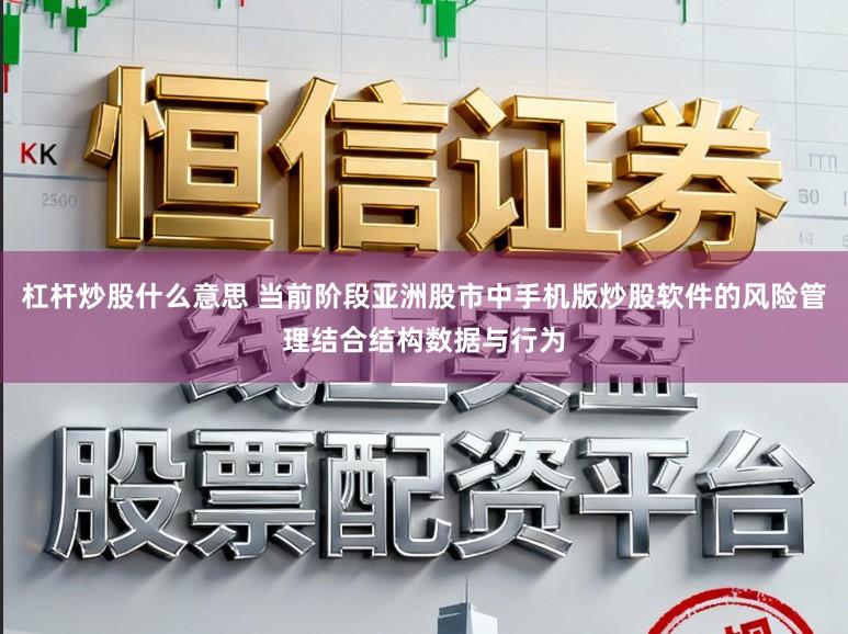 杠杆炒股什么意思 当前阶段亚洲股市中手机版炒股软件的风险管理结合结构数据与行为